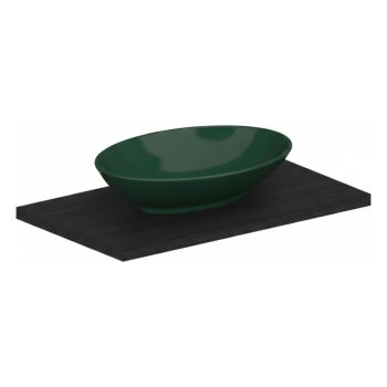 Lavoar pe blat Scarabeo THIN LINE NECK 63x45 cm, ceramică italiană, Musk lucios